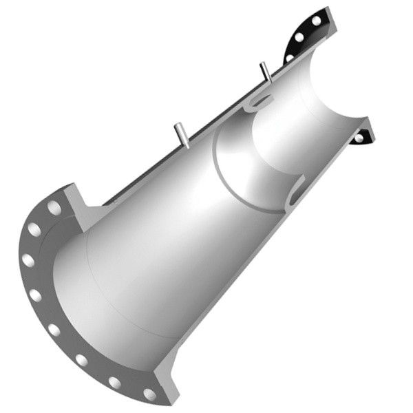 Dýza s dlouhým poloměrem mezipřírubové provedení | Long radius nozzle - design for placement between the flanges