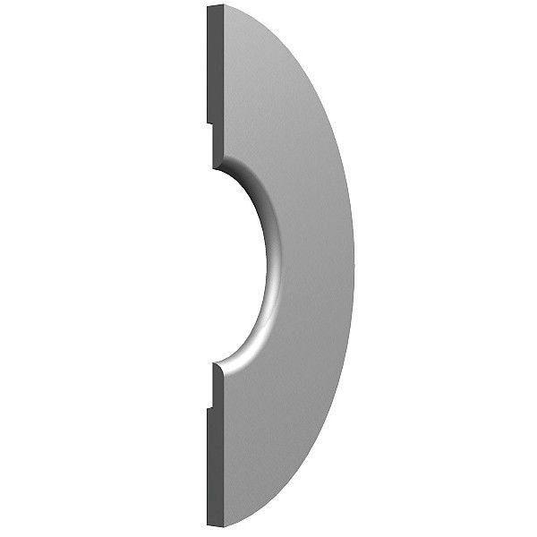 Kotouč čtvrtkruhové clony | Disc of the quarter circle orifice plate
